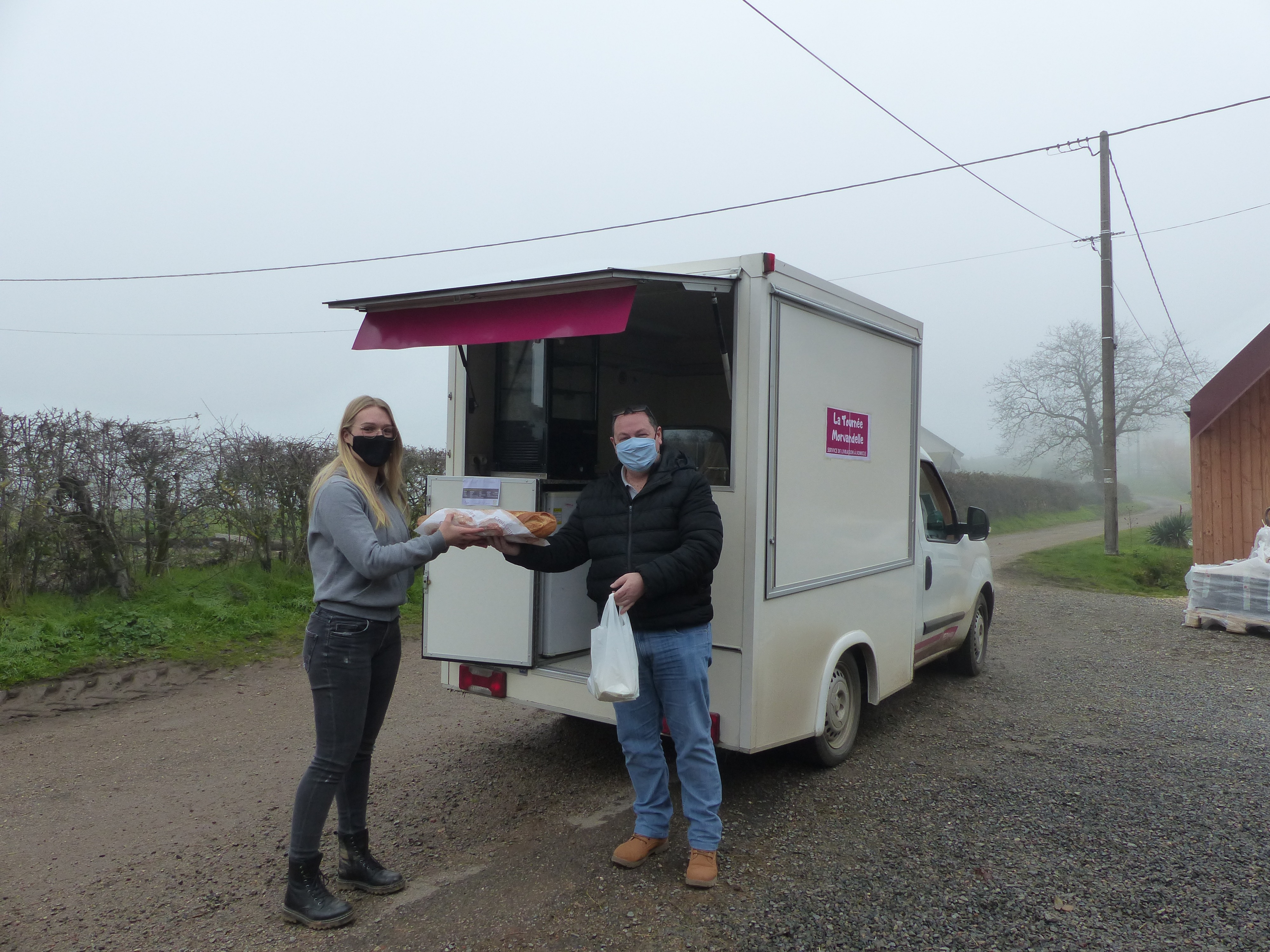 camion de la tournée Morvandelle